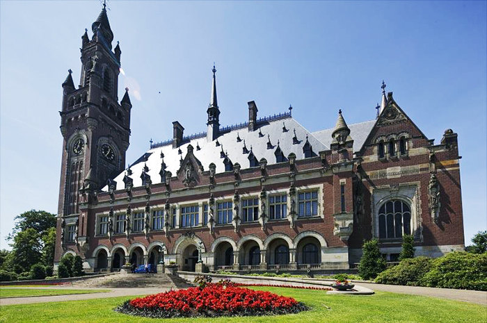 A View of the Peace Palace in The Hague, venue of the Public Hearing: Viet Nam Investigation (photo courtesy of the Peace Palace)