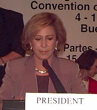 COP President Maria Julia Alsogaray