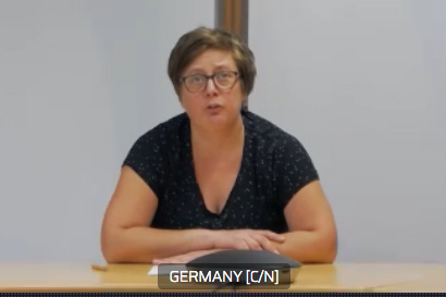 A delegate from Germany responds on behalf of the EU.