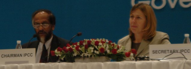 IPCC Chair Pachauri

and Secretary Christ
