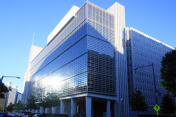 A view of the World Bank headquarters, venue of the meetings