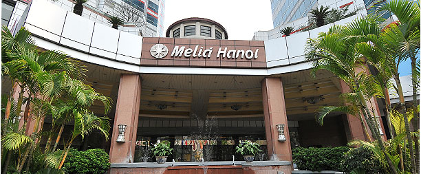 The Melia Hotel in Hanoi, Viet Nam.