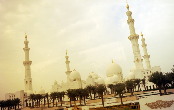A view of the Shiekh Zayed Grand Mosque in Abu Dhabi