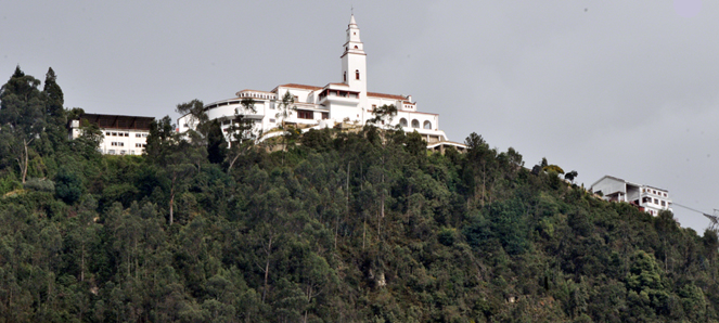 A view of Cerro de Monserrate from the venue