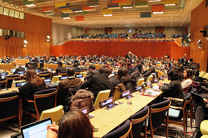 A view of the Trusteeship Council Chamber during the meeting