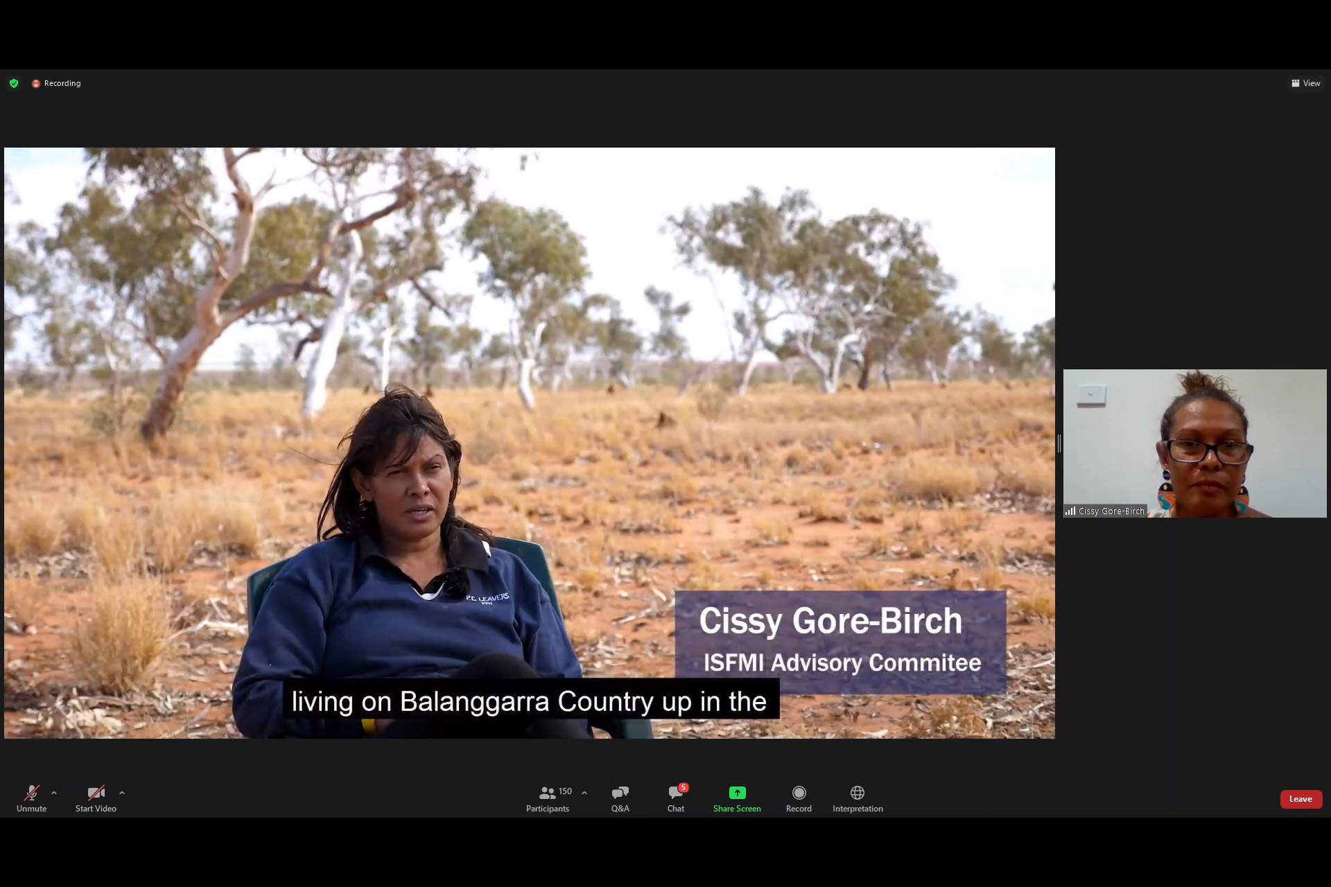 Cissy Gore, Traditional Owner from Western Australia