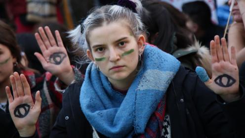 As the negotiations slow to a crawl inside the venue, members of Extinction Rebellion and FridaysForFuture demonstrate on the streets outside, calling this the 'ultimatum COP' to address the climate crisis.