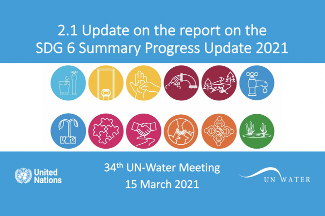 Update on the report on the SDG 6 Summary Progress Update 2021