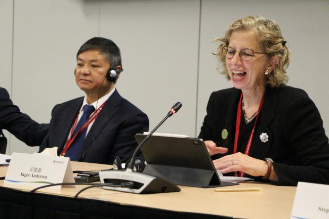 Inger Andersen, Executive Director, UN Environment Program (UNEP)  - CCICED at CBD COP 15 - 16 Dec 2022-  Photo