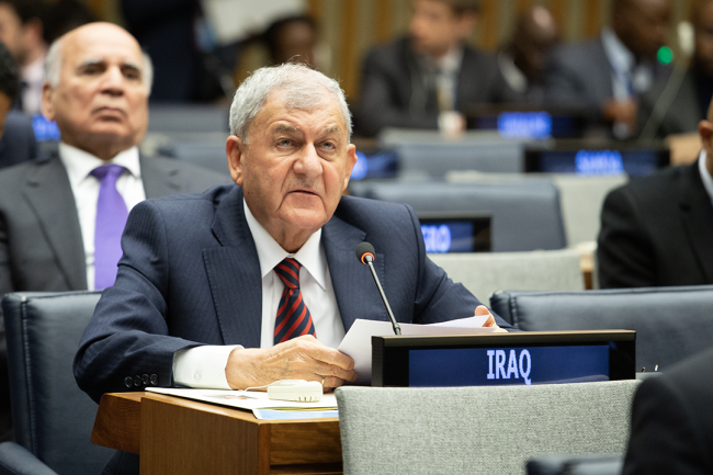 Abdul Latif Rashid, President of Iraq - UNWater2023 - 23 March 2023 - Photo