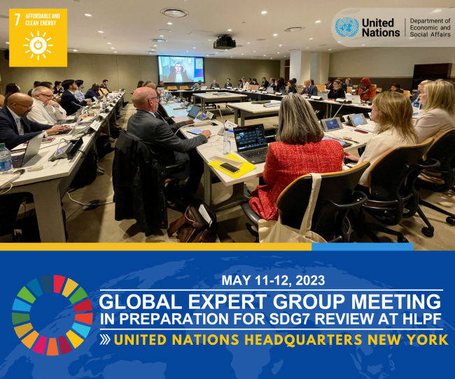  Global Expert Group Meeting in preparation of the SDG 7 review at the HLPF 2023