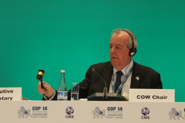 Colin Galbraith, CoW Chair, gavels various Conference Room Papers (CRPs) to be recommended for adoption by the COP