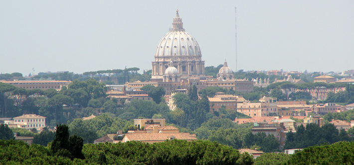 View of the Vatican from FAO Headquarters.