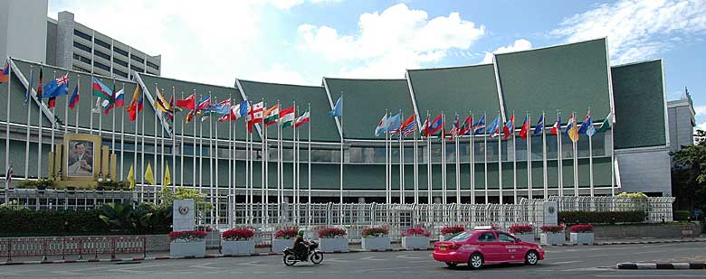 The UN Conference Center in Bangkok.