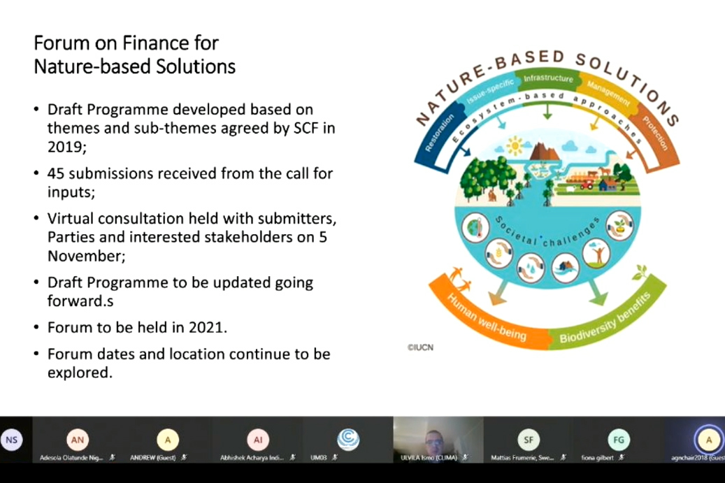 A slide from the presentation of Mohamed Nasr, SCF