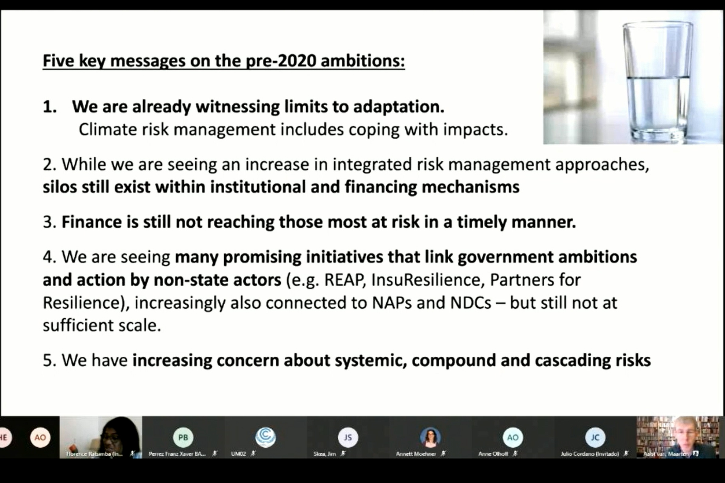 A slide from the presentation of Maarten van Aalst, IFRC