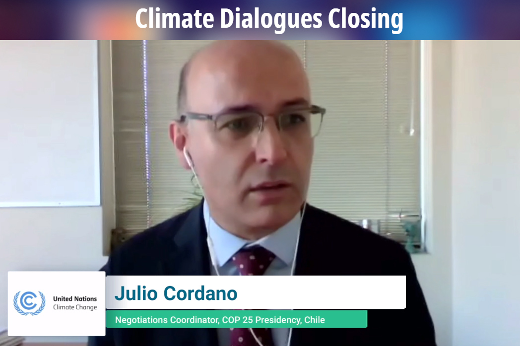 Julio Cordano, COP 25 Presidency