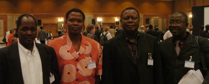 Birama Diarra (Mali), Traore Abdoul-Karim (Niger), Lihnu E. Akeh (Nigeria) and Samuel Ojo Gbuyiro (Nigeria)