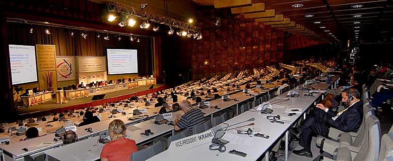 The plenary room