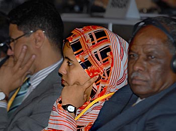 Participants in the plenary room.