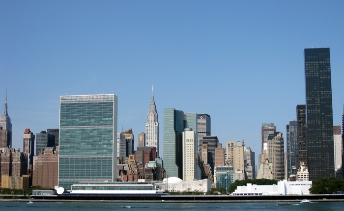 A view of UN Headquarters in New York, venue for the session