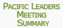 Pacific Leaders Meeting Summary