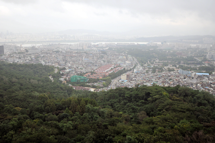 View of Seoul as seen from Seoul Tower