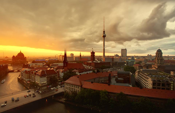 View of Berlin (photo courtesy of the Andel’s Hotel, venue of the conference “Jump-starting the SDGs in Germany: Natural Resources and Sustainable Consumption and Production”