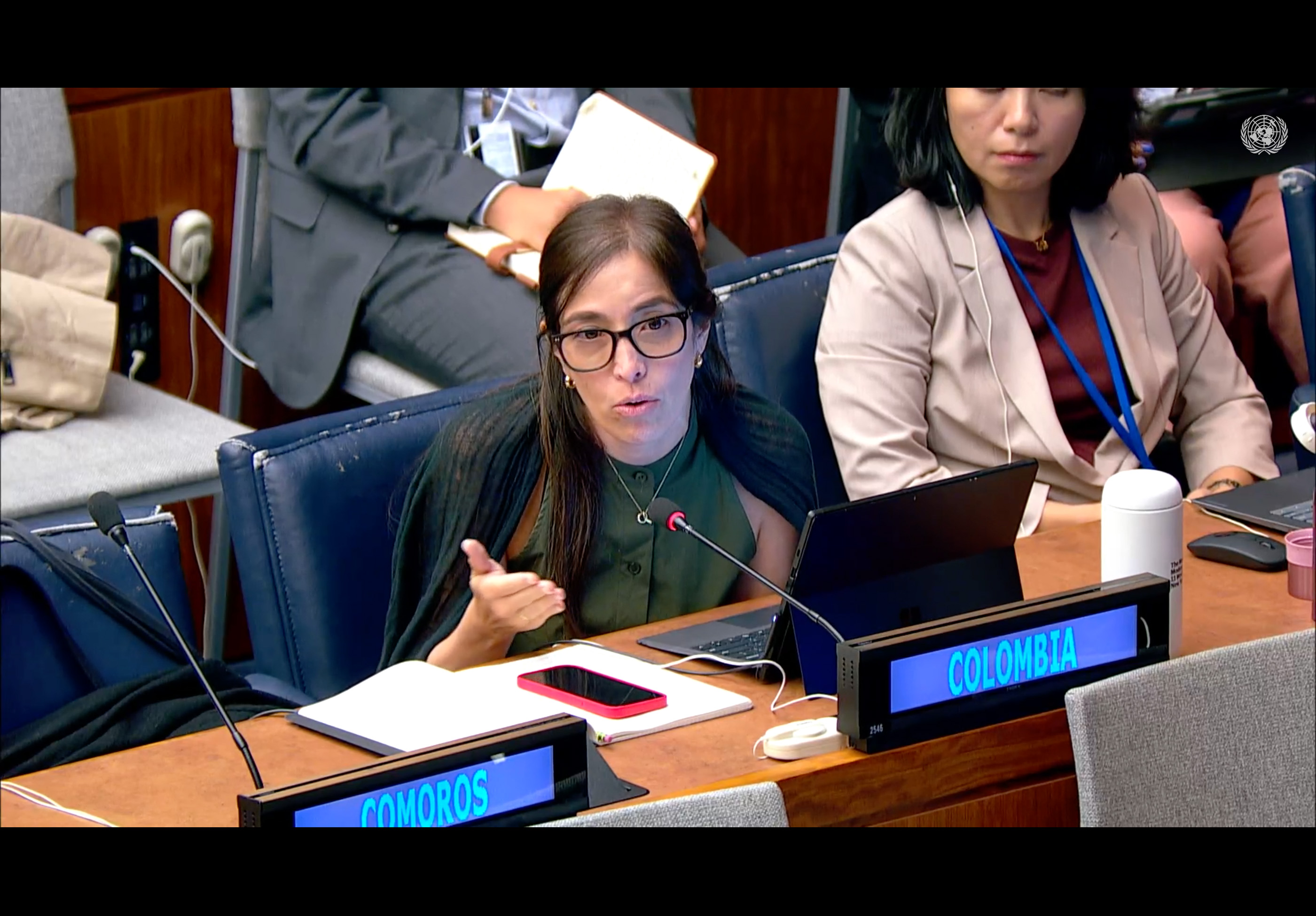 Lucía Solano, Colombia - 2nd Session of the BBNJ PrepCom - 26Ag2025 - Photo  | IISD Earth Negotiations Bulletin