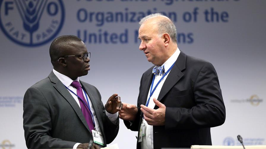 Francis Ogwal and Basile van Havre, Co-Chairs of the Open-ended Working Group on the Post-2020 Global Biodiversity Framework