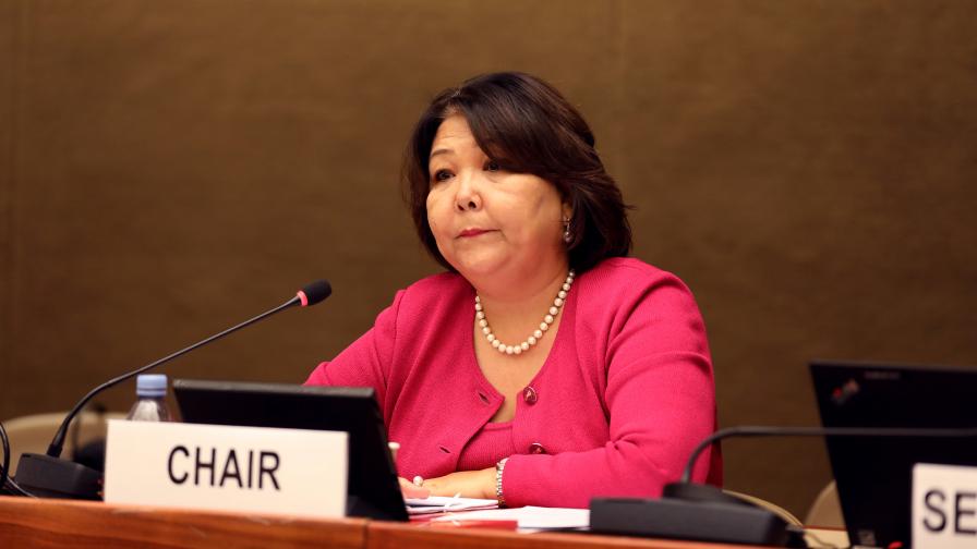  Chair Zhanar Aitzhanova, Kazakhstan