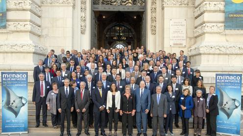 Participants of the 2019 Meeting of the Monaco Blue Initiative (photo courtesy of M. Dagnino)