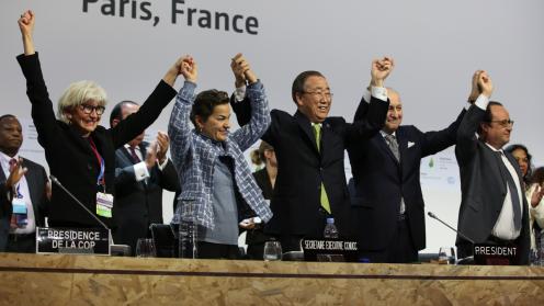 Celebration of the adoption of the Paris Agreement
