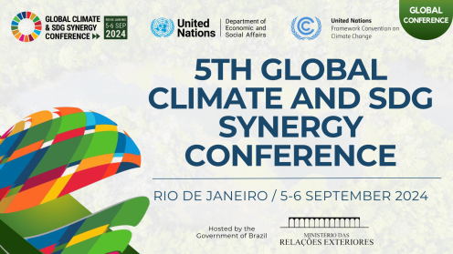 5th Global Climate and SDG Synergy Conference banner.