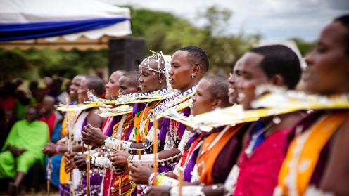 Maasai dancers