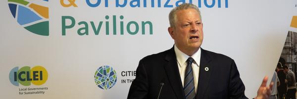 Al Gore, former US Vice President - ICLEI - 1 Dec 2023 - Photo