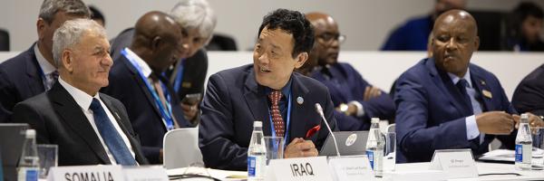 Abdul Latif Rashid, President of Iraq, and QU Dongyu, FAO Director-General - Climate Finance for Resilient Agrifood Systems - 12 Nov2024