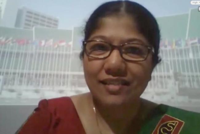 Samantha Jayasuriya, Chair, 7th Session of the Asia-Pacific Forum on Sustainable Development