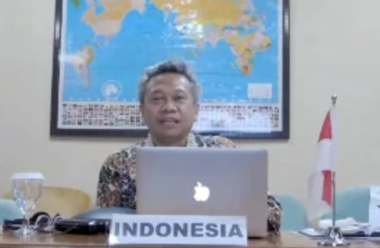 Sya’roni Agung Wibisono, Indonesia, urges clearer consideration in the draft ITTO Biennial Work Programme for 2021-2022 of COVID-19 impacts and how ITTO can help “build back better”