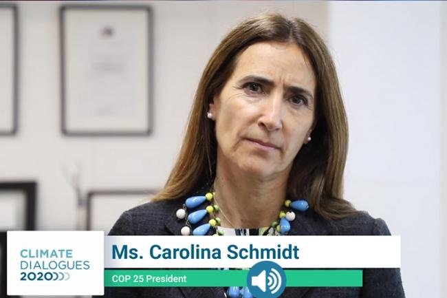 Carolina Schmidt, COP 25 President