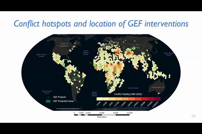 Slide from the presentation of the Evaluation of GEF Support in Fragile and Conflict-affected Situations.