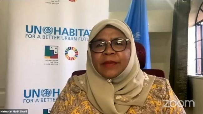 aimunah Mohd Sharif, Executive Director, UN Human Settlements Programme (UN‐Habitat)