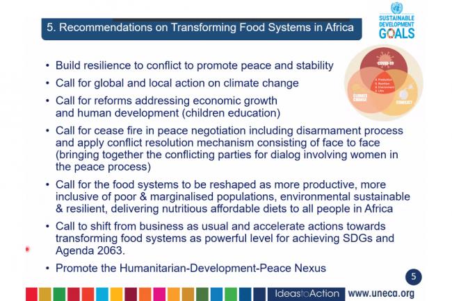 Conflict-Climate change-COVID-19 nexus: A food systems perspective 