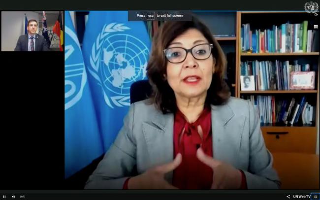 Maria Helena Semedo, Deputy Director-General of the Food and Agriculture Organization, discussed the Global Forest Goals Report 2021.