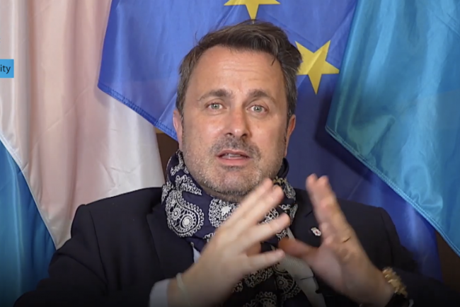 Prime Minister Xavier Bettel, Luxembourg