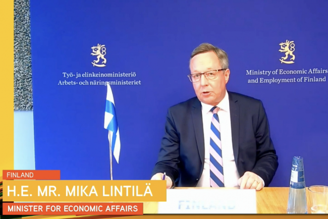 Mika Lintilä, Minister for Economic Affairs, Finland