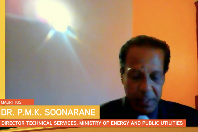 P.M.K. Soonarane, Ministry of Energy and Public Utilities, Mauritius