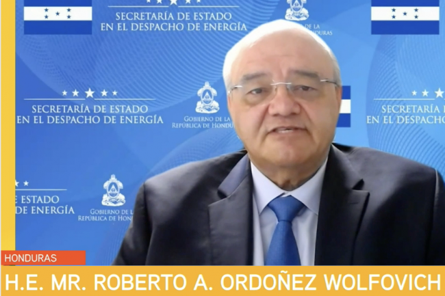 Roberto A. Ordoñez Wolfovich, Minister of Energy, Honduras