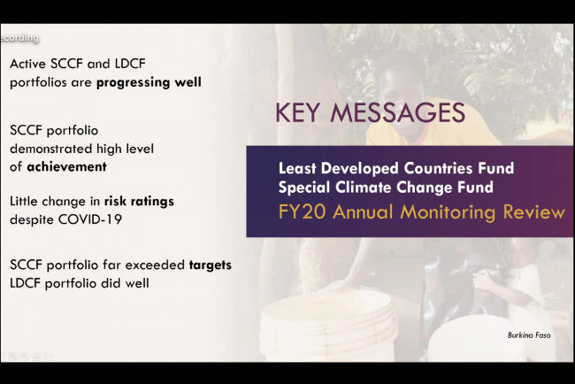 SCCF and LDCF - Key Messages 