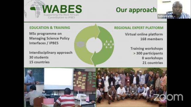 A slide from the presentation made by Da Sylvestre Sié, WASCAL and WABES programme